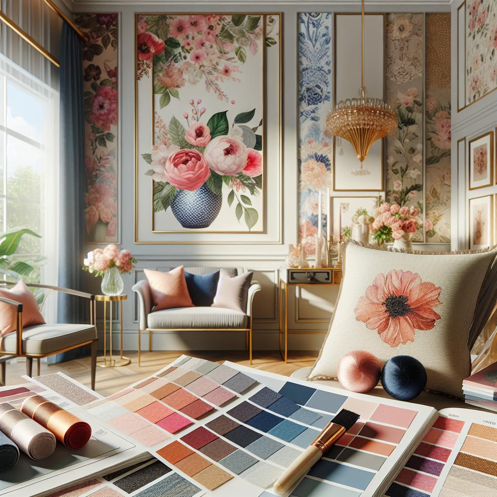 Color Combinations That Enhance Floral Wallpaper