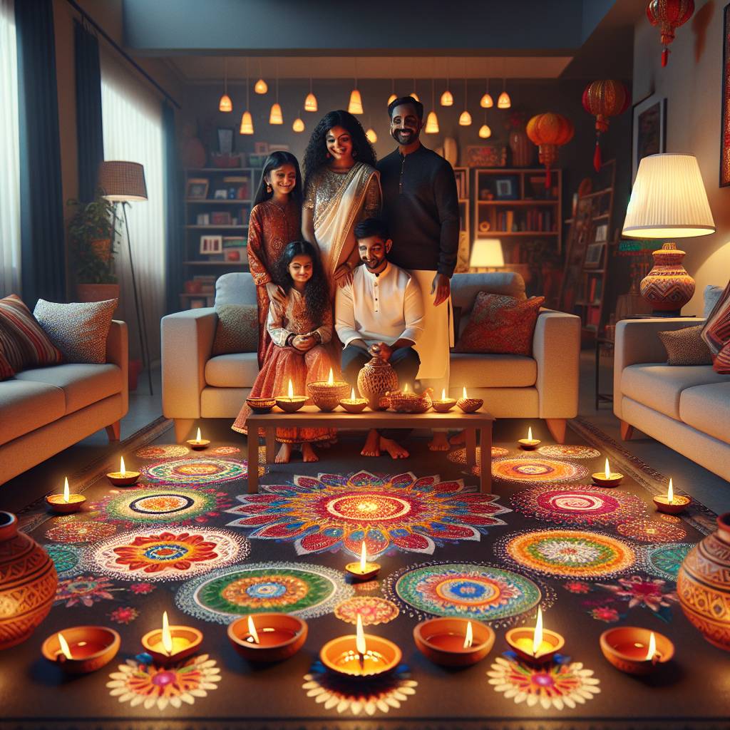 Color Schemes For Diwali Decoration Ideas In Living Room