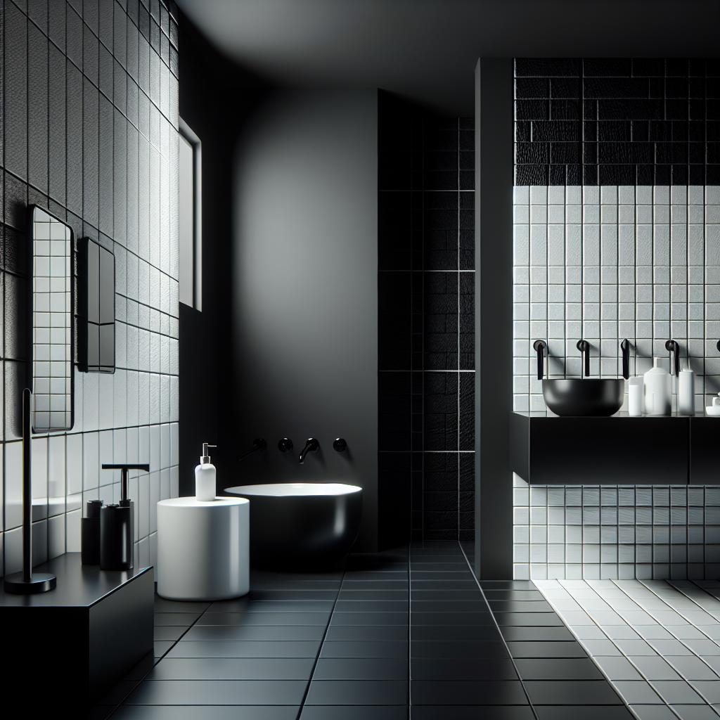 Creating A Bold Look With Black Tiles