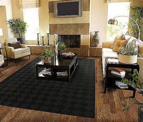 Creating A Modern Aesthetic With Black Rugs In Living Rooms