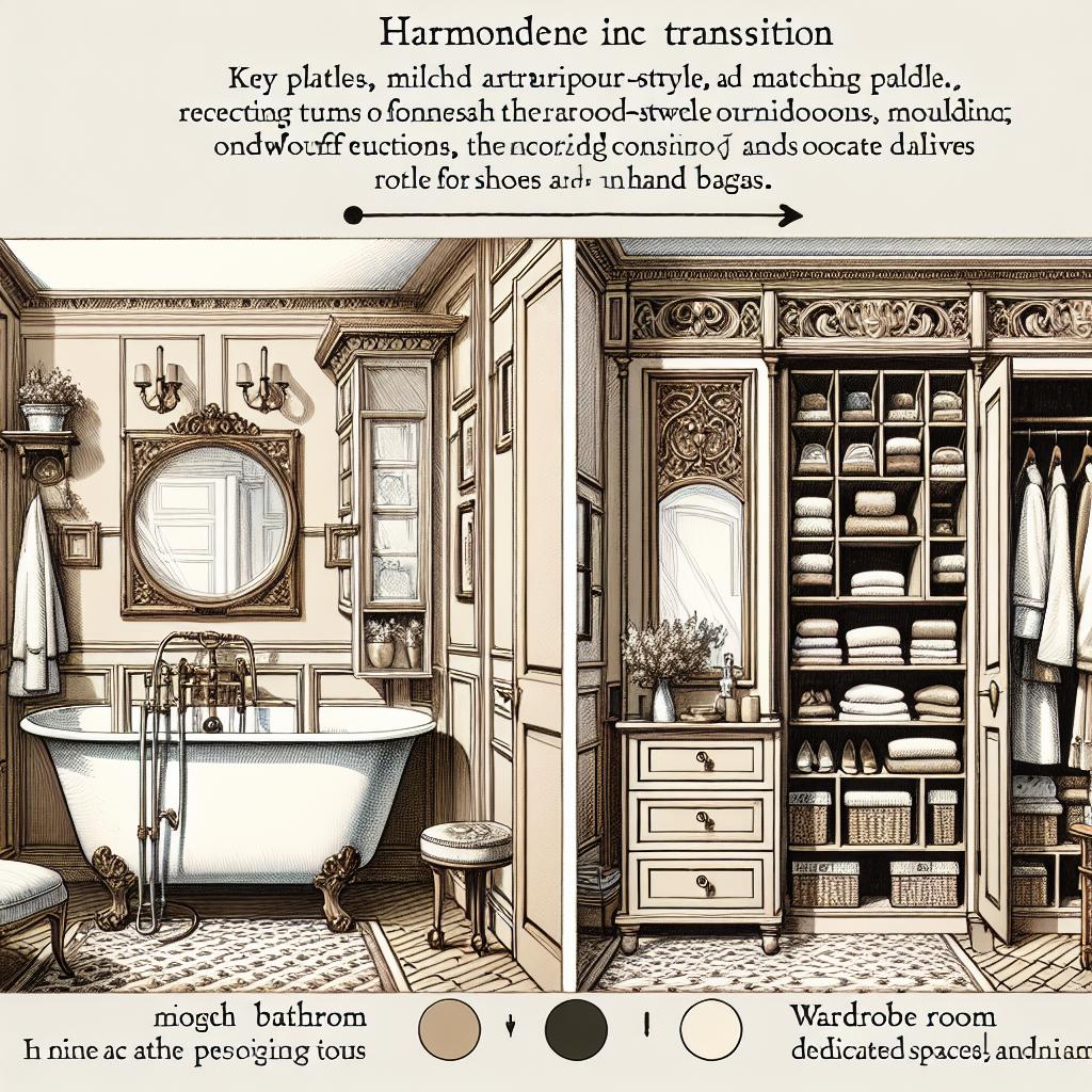 Creating a Seamless Transition Between Bathroom and Closet