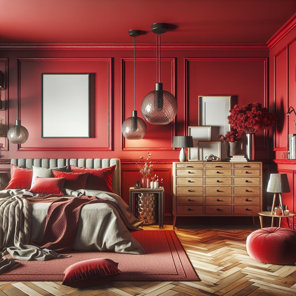 Creating A Statement With Red Walls