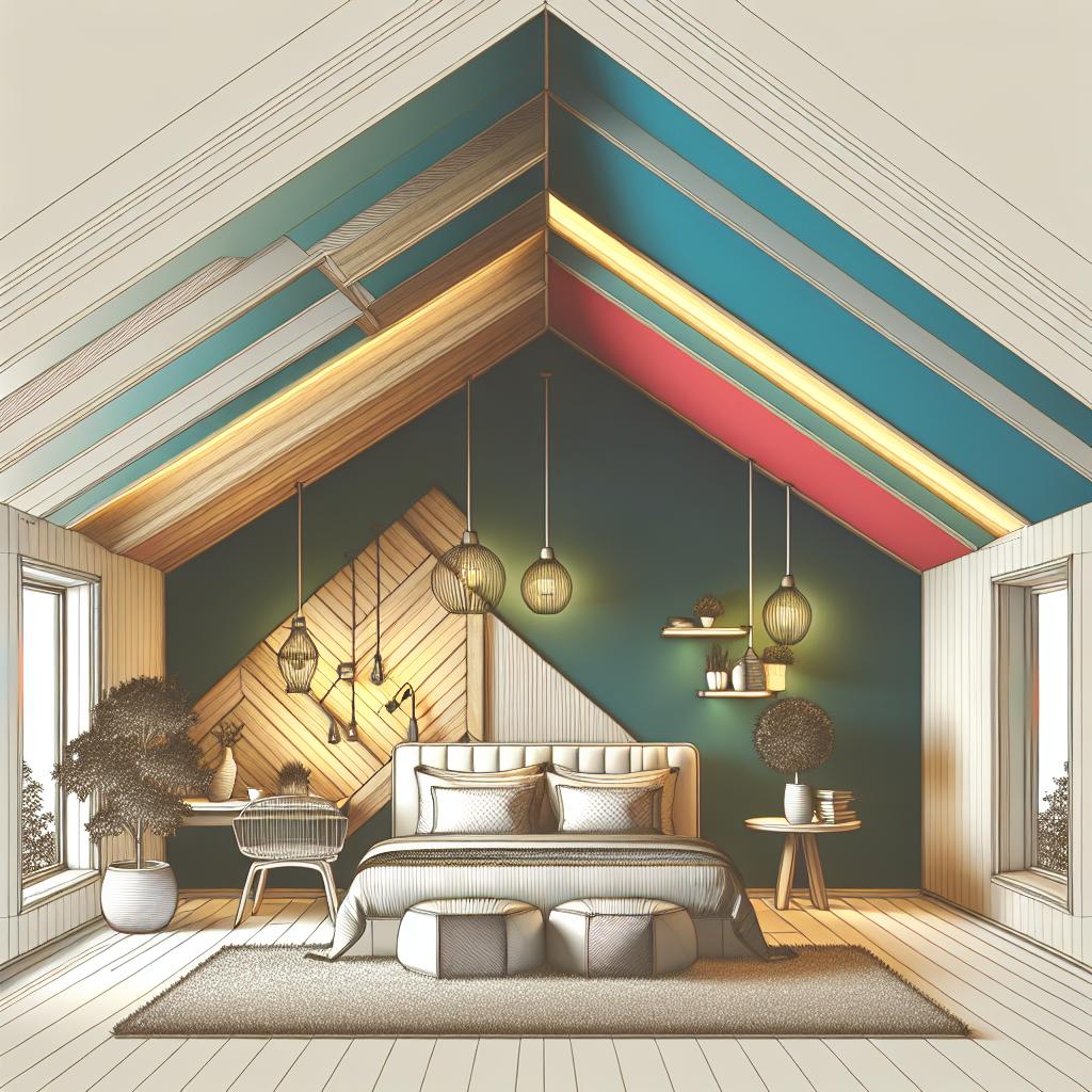 Creative Color Schemes For Low Sloped Ceiling Bedrooms