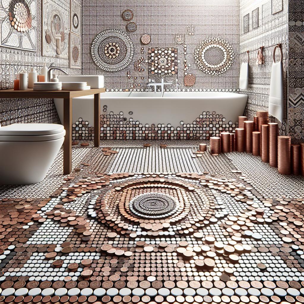 Creative Layouts And Patterns With Penny Tiles