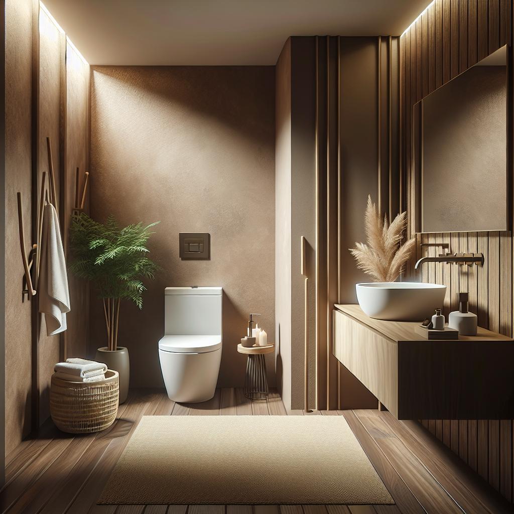 Discover The Beauty Of Small Brown Bathroom Ideas