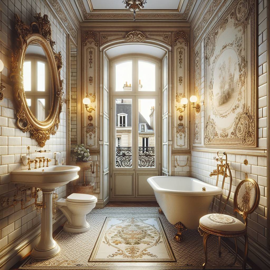 Effortless Elegance: French-Inspired Bathroom and Closet Ideas