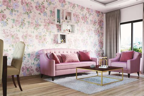 Floral Living Room Wallpaper Inspirations For A Fresh Look