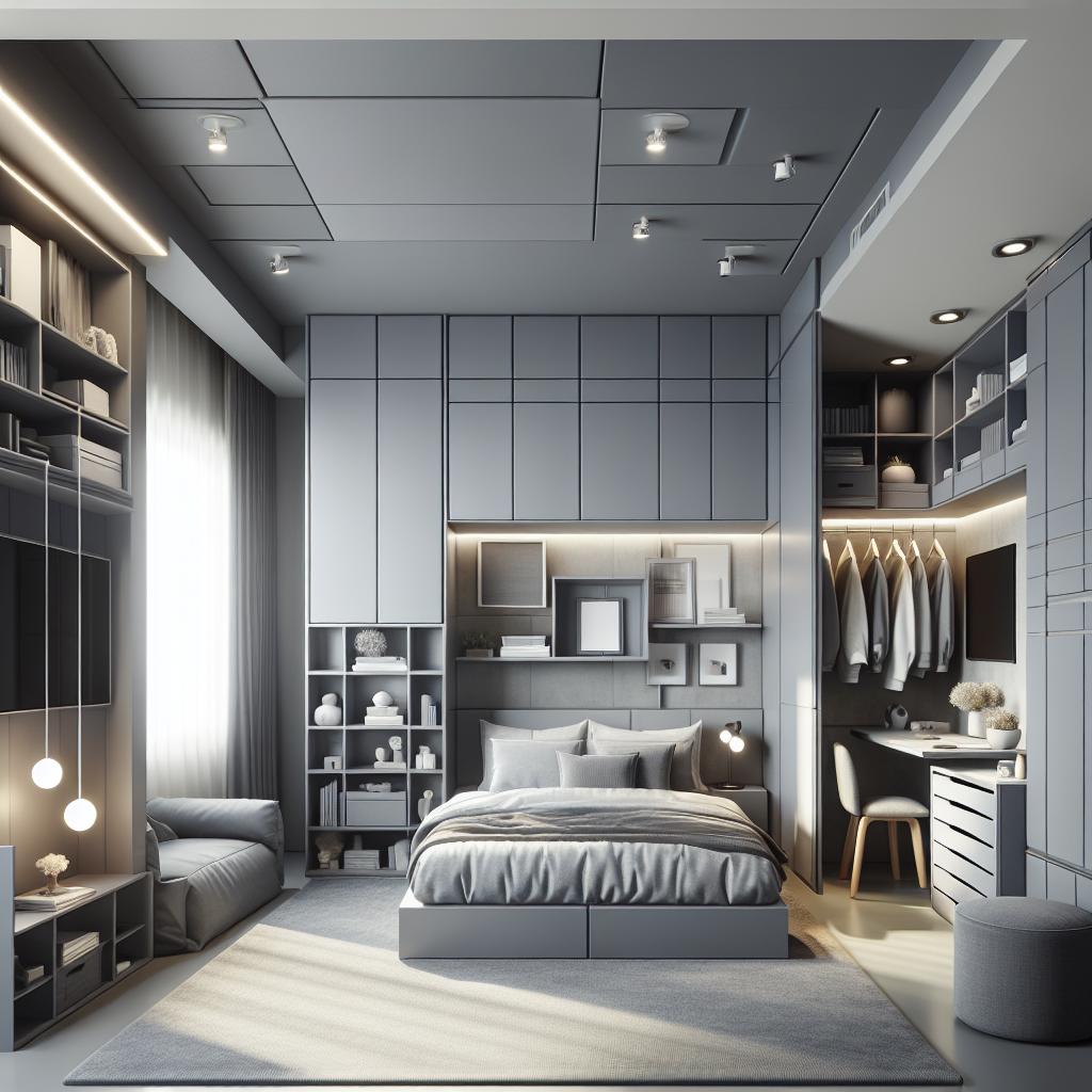 Grey Bedroom Designs For Small Spaces