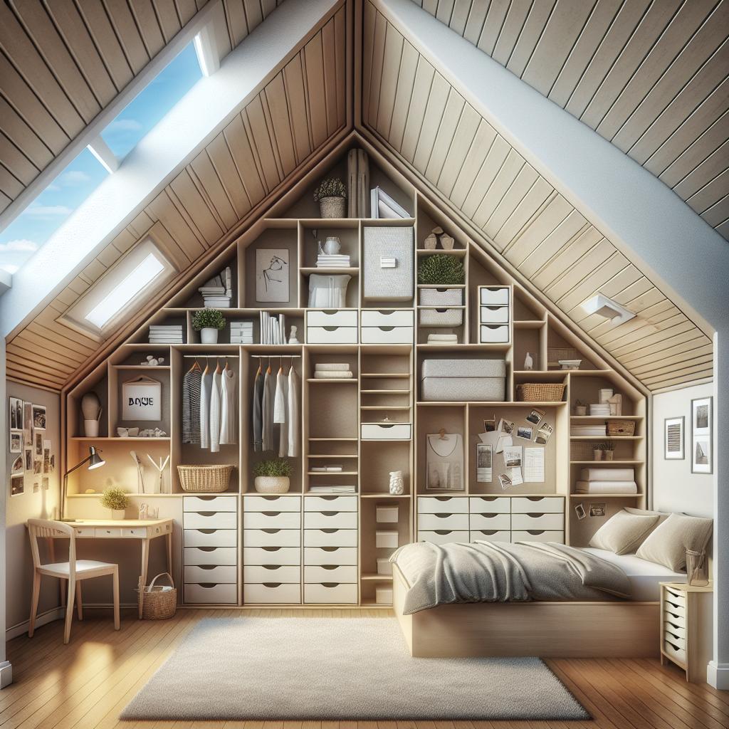 How To Maximize Space In A Small Attic Bedroom