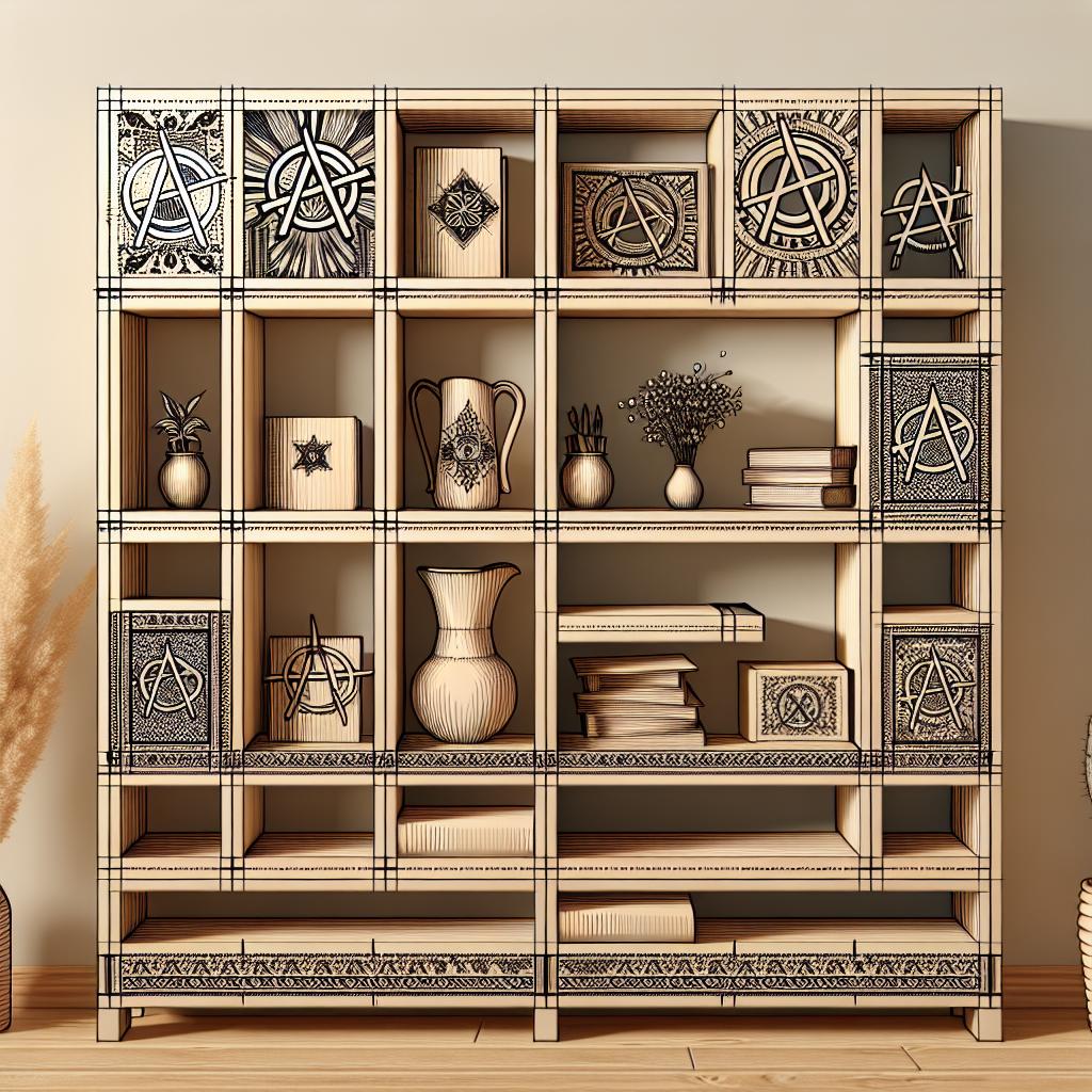 Incorporating Anarchy Symbols Into Your Shelving Design