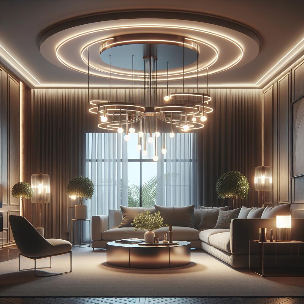 Integrating Lighting Technology In Your Living Room Chandelier