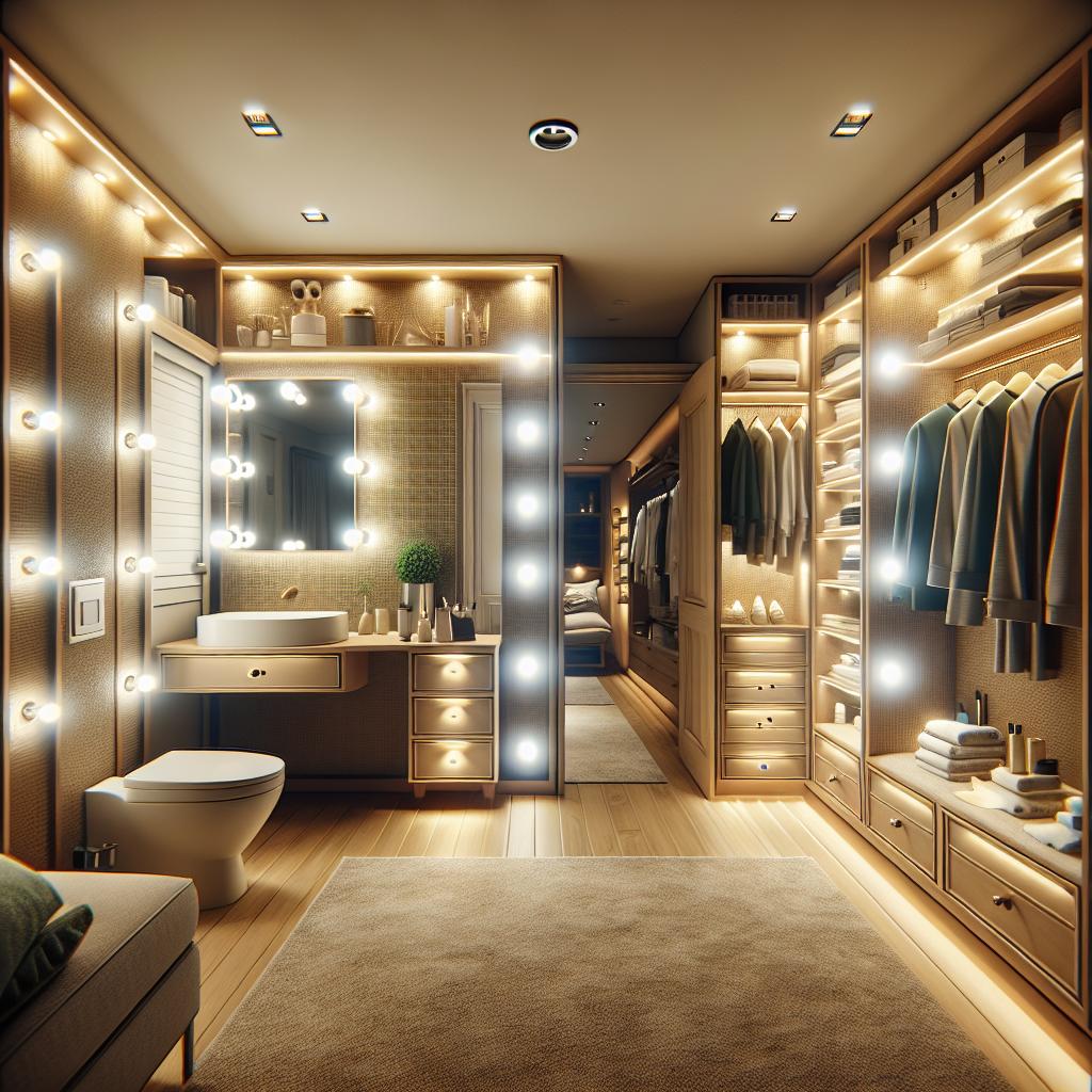 Lighting Solutions For Bathrooms With Closets