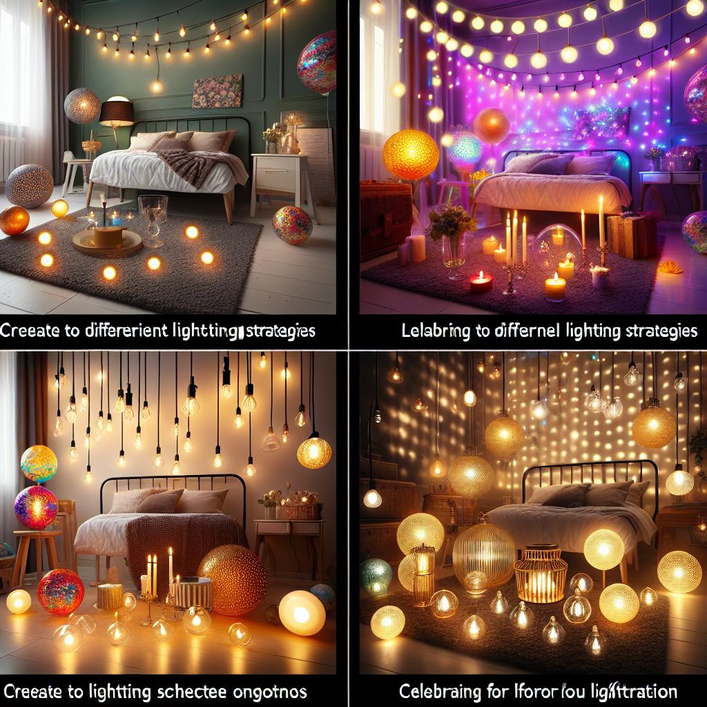 Lighting Strategies To Enhance Your Birthday Bedroom Atmosphere