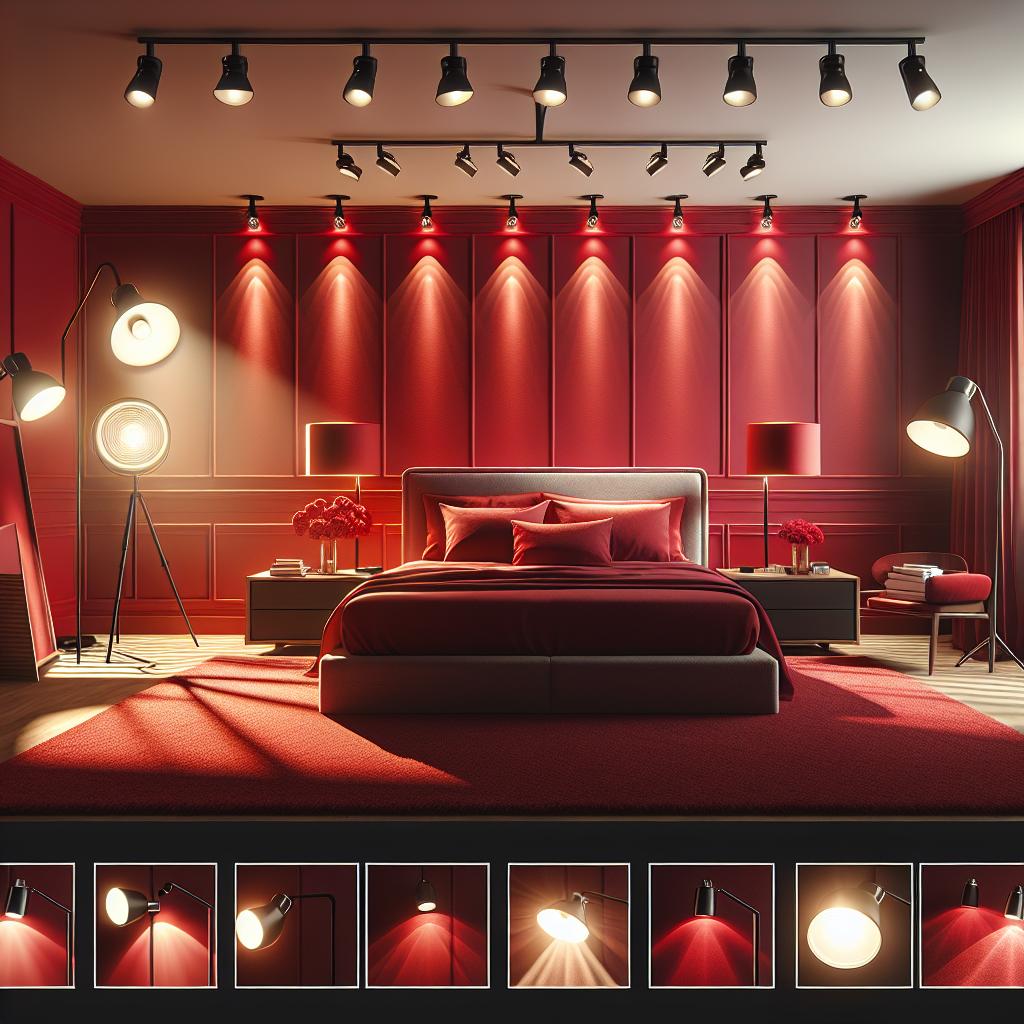 Lighting Tips For A Red Bedroom