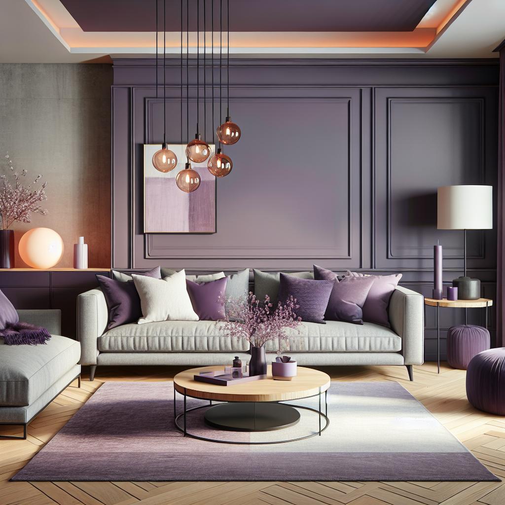 Maintaining Balance: Avoiding Overwhelming Purple Decor Elements