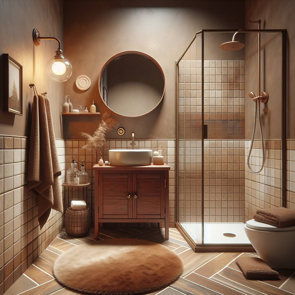 Minimalist Small Brown Bathroom Ideas You’ll Love