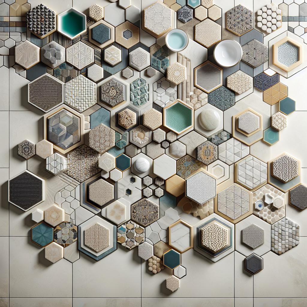 Mixing Hexagon Tiles With Other Shapes And Materials