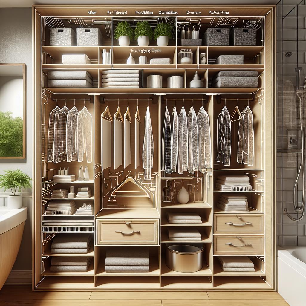 Organizing Your Closet In A Bathroom Setting