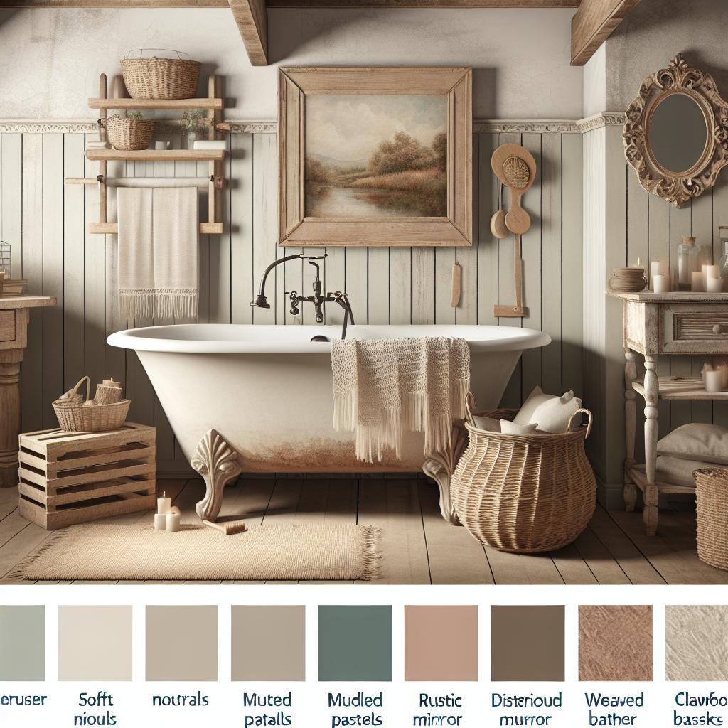 Popular Color Palettes For Farmhouse Bathrooms