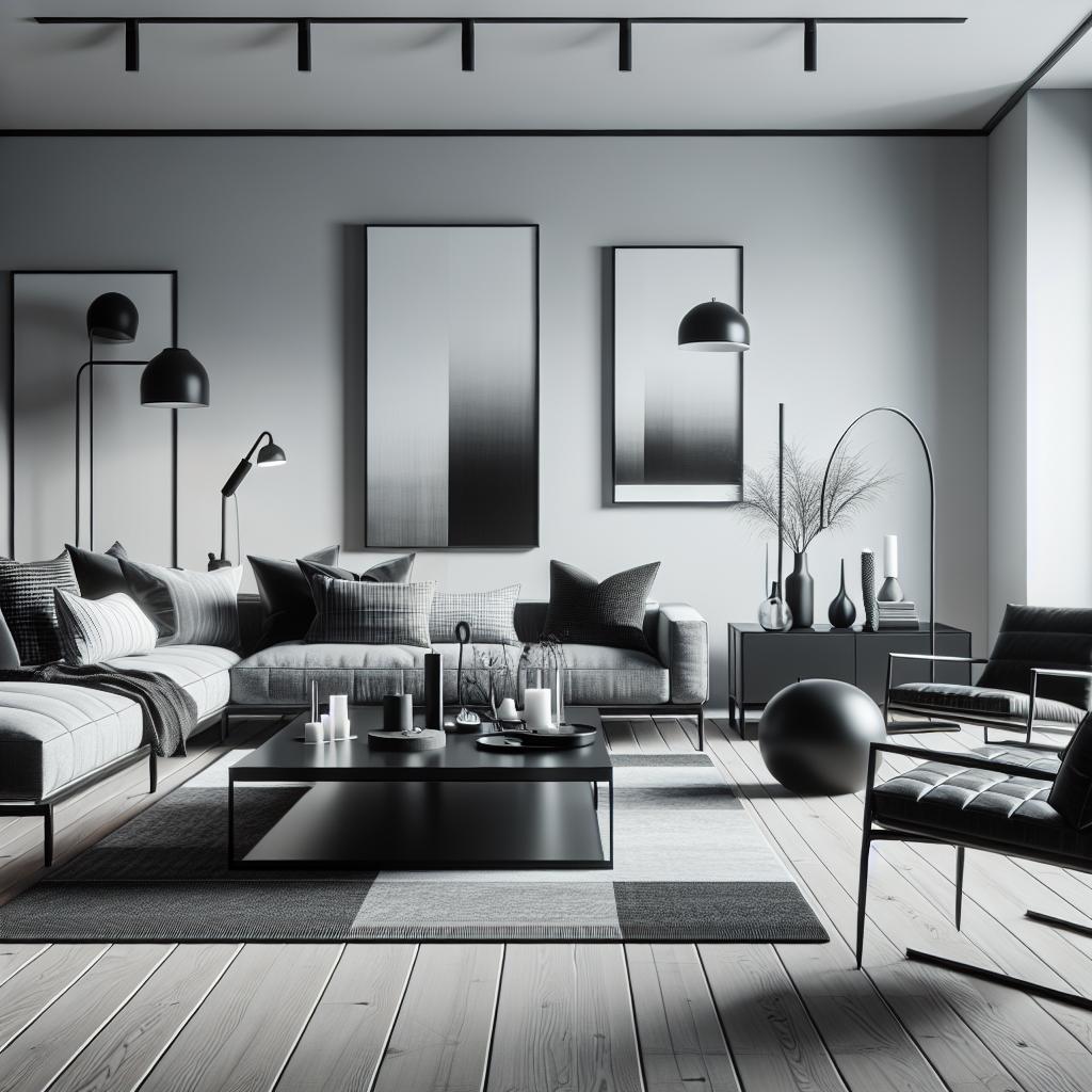 Selecting Furniture That Complements Black And Grey