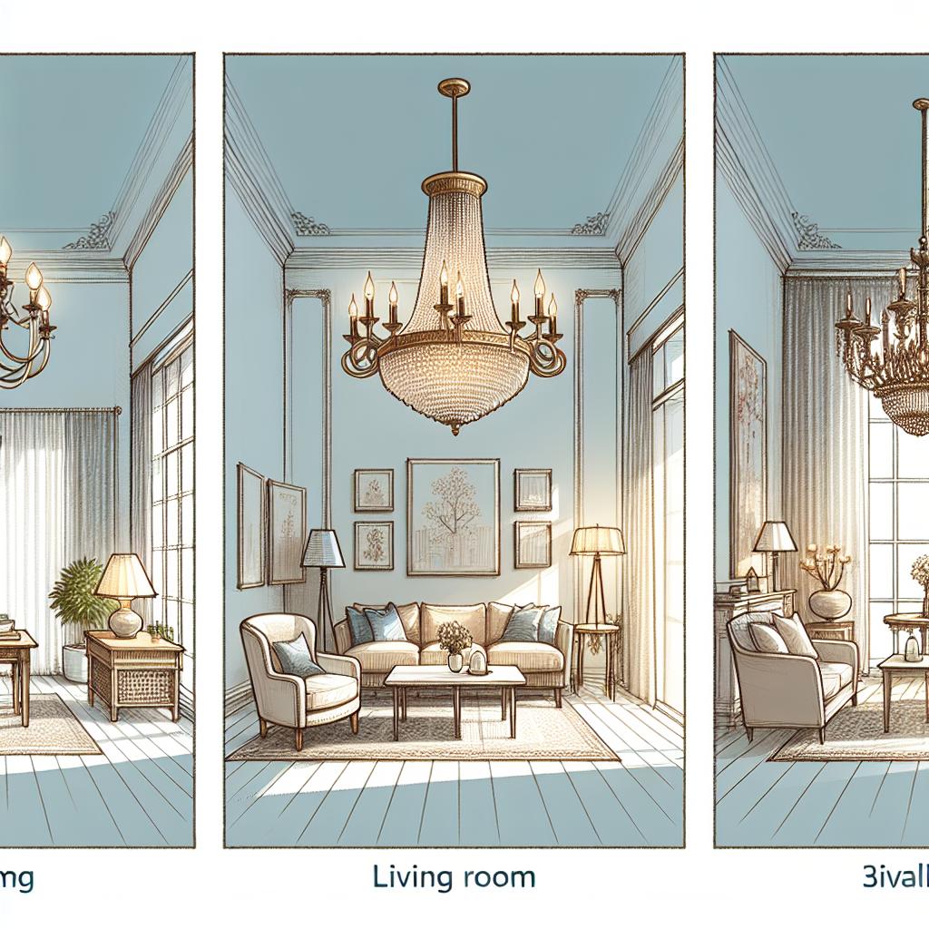 Selecting The Right Size For Your Living Room Chandelier