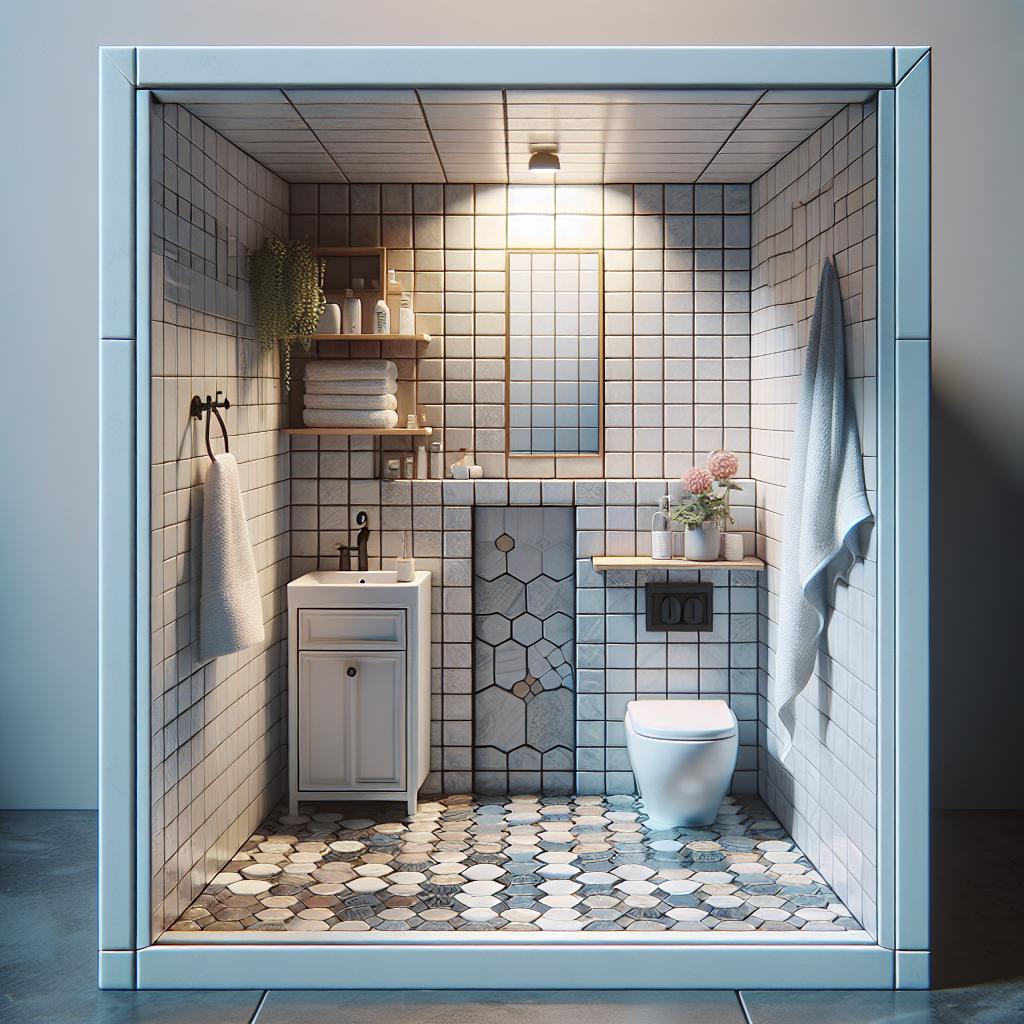 Small Bathroom Floor Ideas With Hexagon Tiles