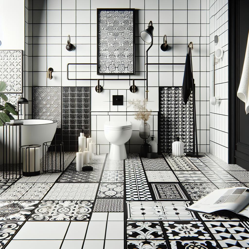 Styling A Black And White Bathroom Floor