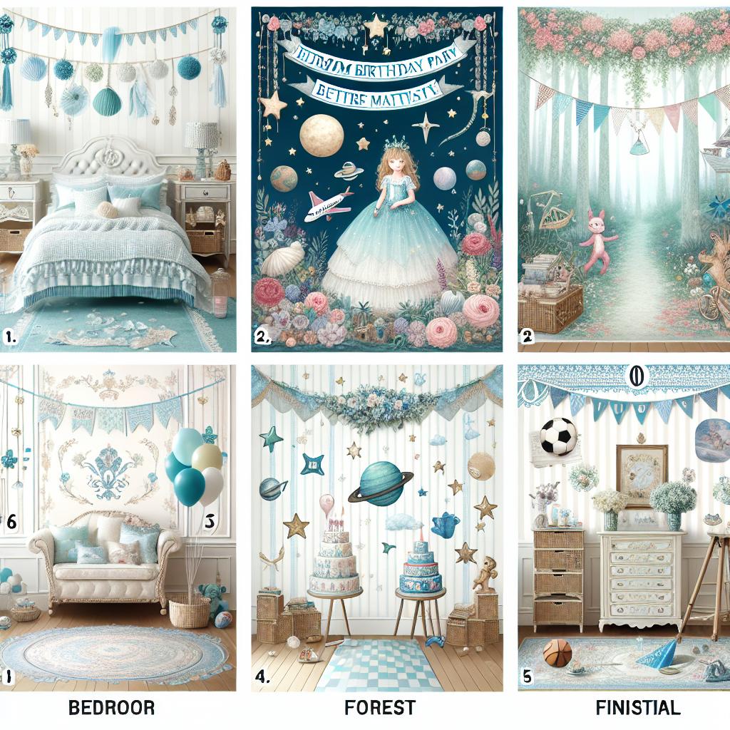 Top 5 Party Themes To Inspire Your Birthday Bedroom Decoration Ideas