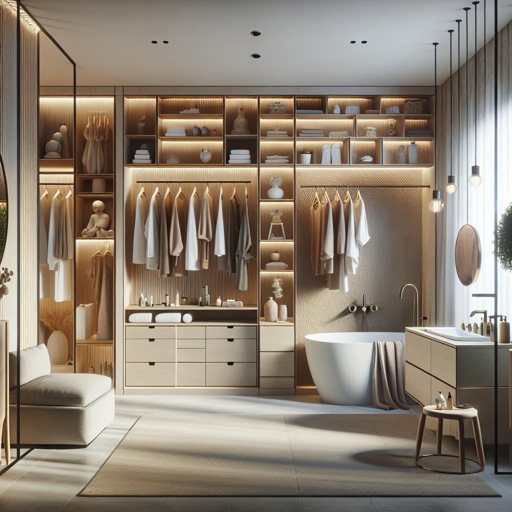 Top Trends In Bathroom And Closet Combinations