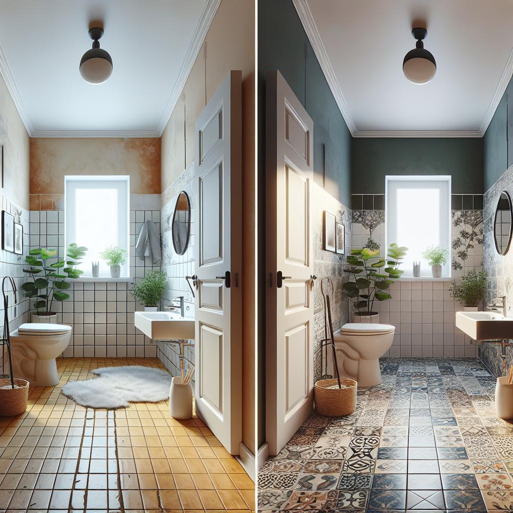 Transforming A Small Bathroom With Tile Paint