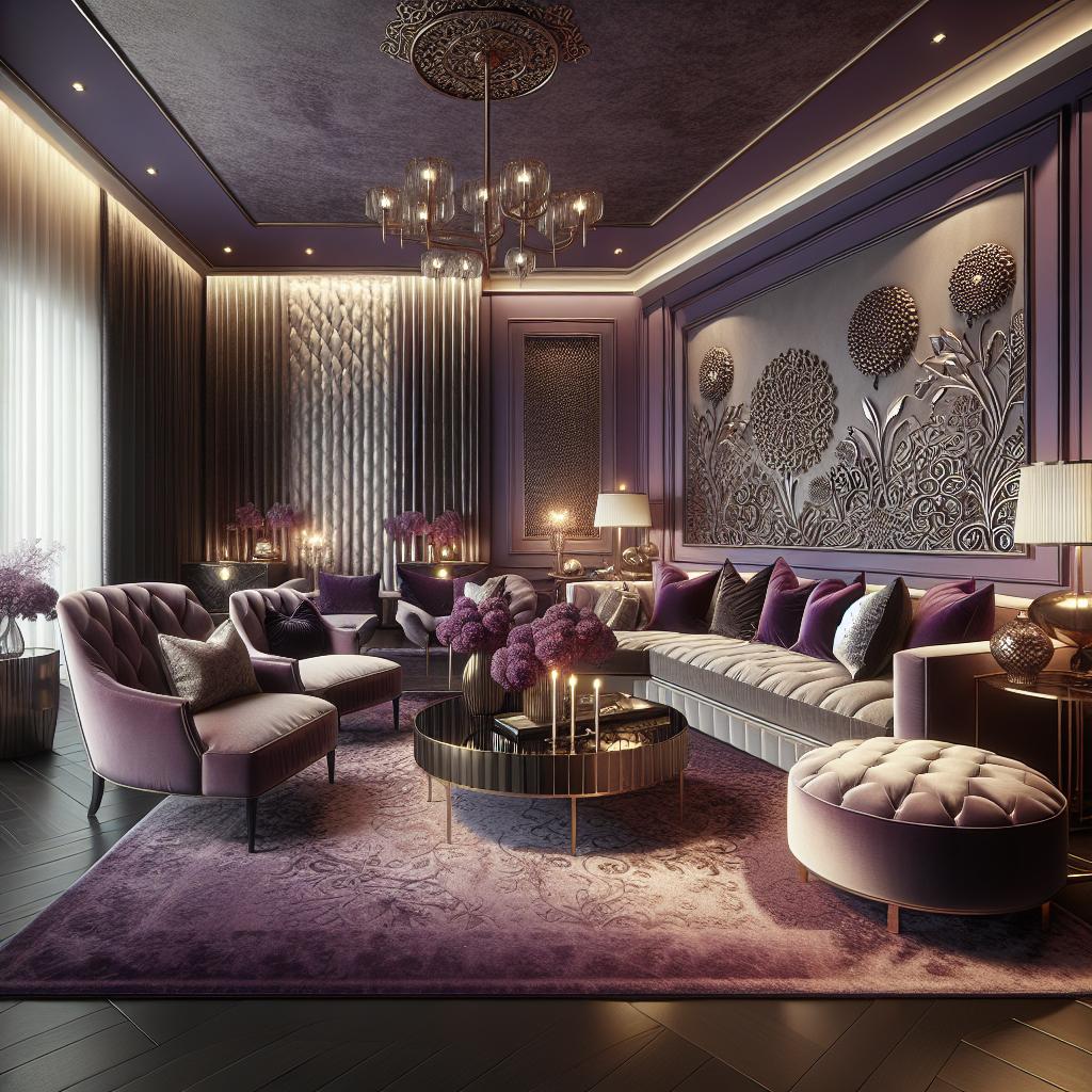 Understanding The Psychology Behind Purple Living Room Decor