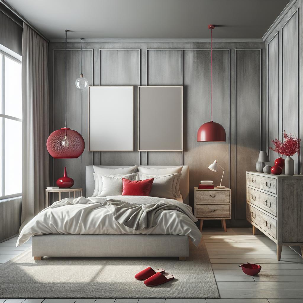 Using Red As An Accent In Bedrooms